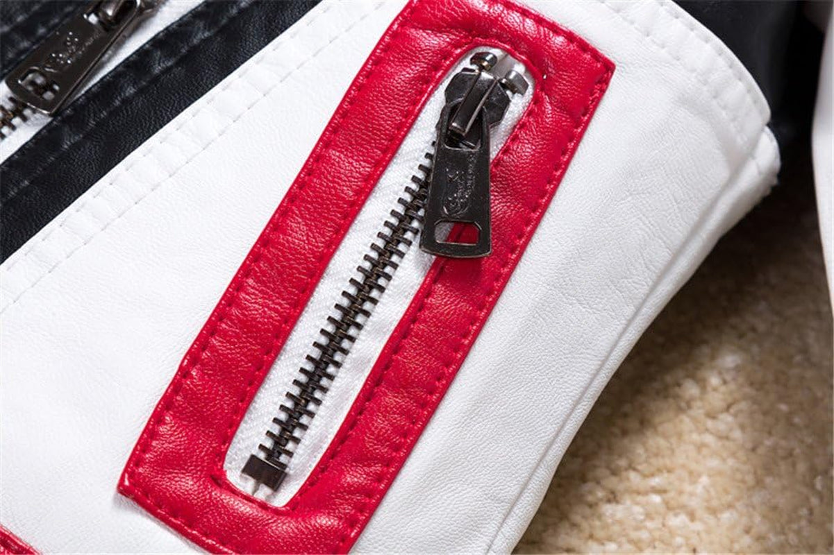 Boys Leather Motorcycle Pilot Jackets Toddler Coats